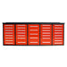 Heavy duty 10ft steel workbench with 35 drawers SUIWB1035BL01 by Chery Industrial in red