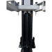 Hydraulic carriage and safety locks inside Tuxedo TP9KF-TUX 2 post lift column