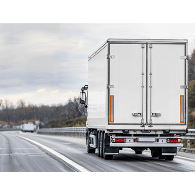 Image of the back of white truck for delivery options product