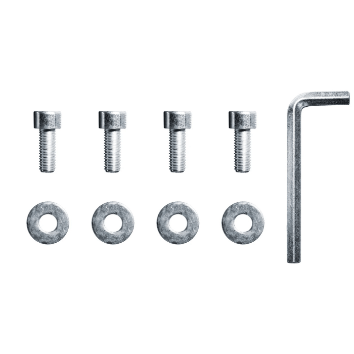 Included mounting hardware for Dragonfire DFT-WB-6PF leveling leg set bolts and washers