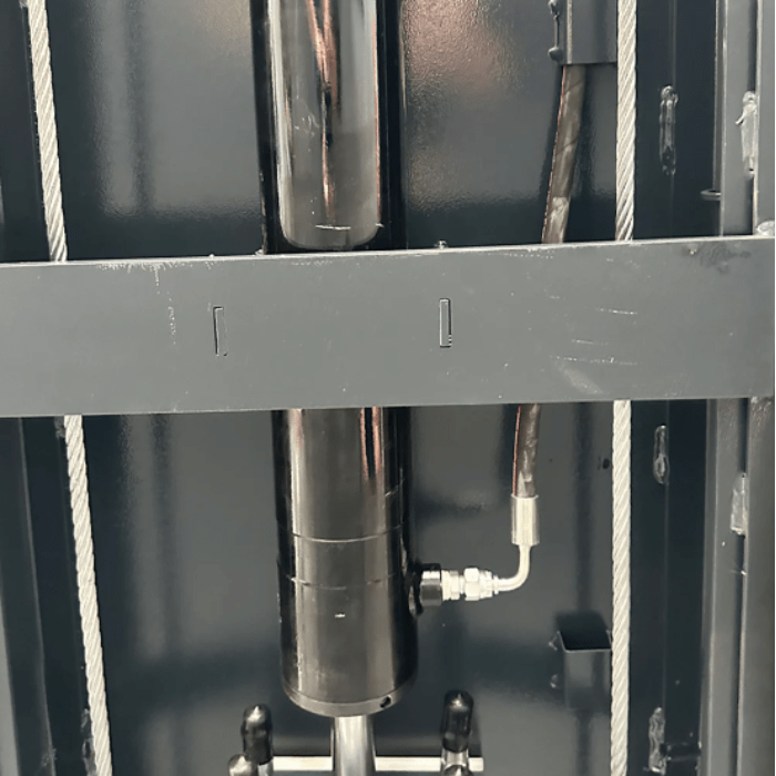 KT-4H120X 12000 Lbs 220V Heavy Duty Four Post Vehicle Lift hydraulic lifting cylinder detail