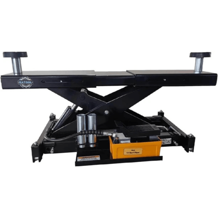 Katool 7,000 lb pneumatic rolling jack included with the KT-4M110PA alignment lift