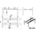 Katool KT-4M110PA alignment lift dimensions and clearance diagram in inches