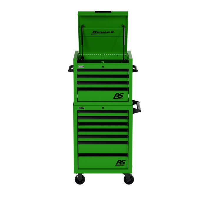 Homak 27" RS Pro 11-Drawer Combo in Monster Green