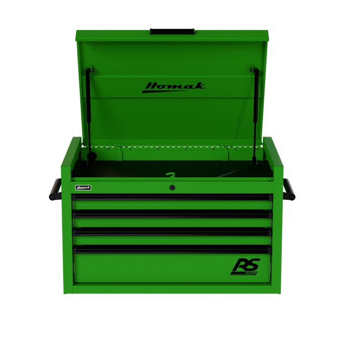 Homak 36" RS Pro 4-Drawer Top Chest in Monster Green