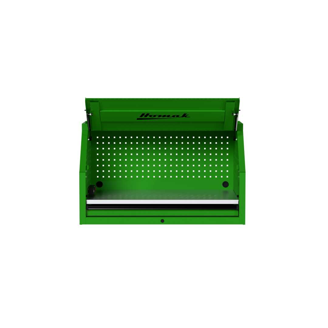 Homak 41 inch RS Pro Top Hutch in Monster Green