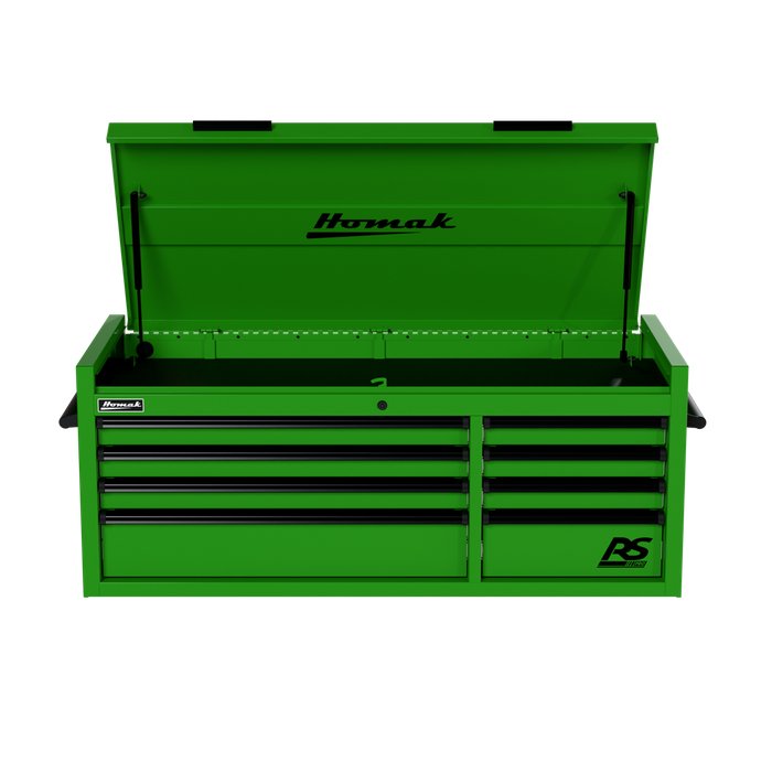 Homak 54" RS Pro 8-Drawer Top Chest in Monster Green