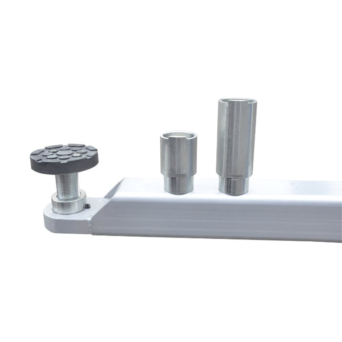 Lift arm with adjustable screw pad and adapter sleeves for TP12KSC-DX