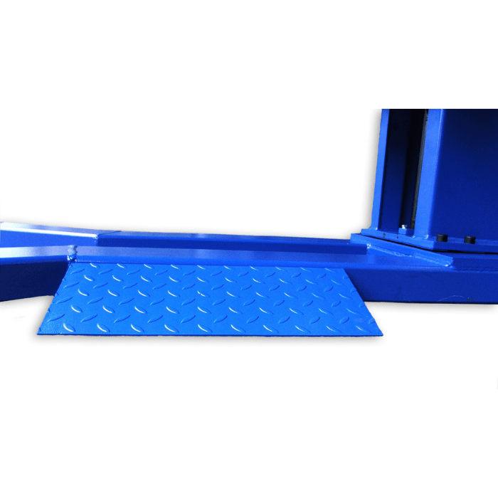 Low-profile drive-over ramp for iDEAL MSC-6KLP single post lift