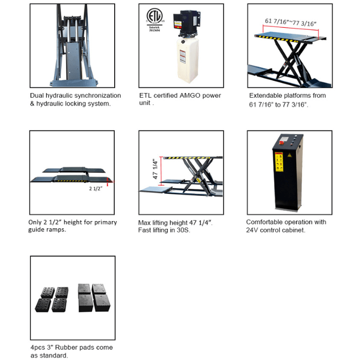 MRL09 features dual hydraulics, extendable platforms, 2.5 in ramps