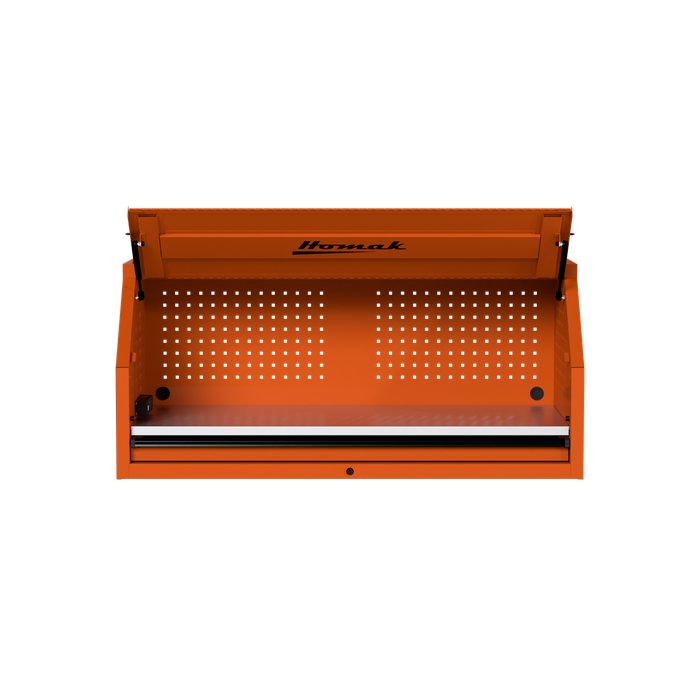 Homak RS Pro 54" Locking Canopy Hutch — Competition Orange