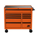 Homak 41" RS Pro 9-Drawer Rolling Cabinet in Competition Orange