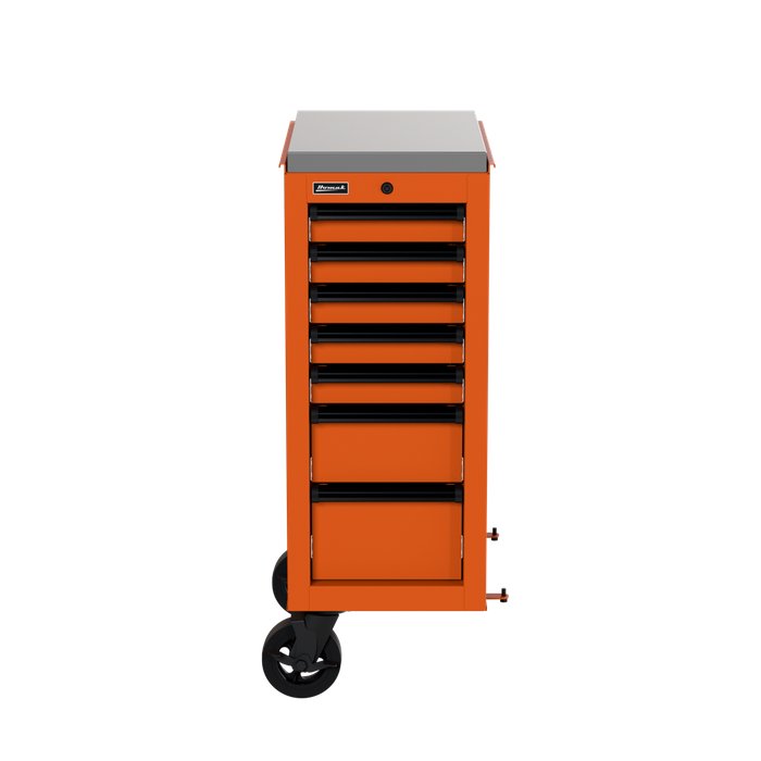 Homak 14 1/2-Inch RS Pro 7-Drawer Side Cabinet in Competition Orange