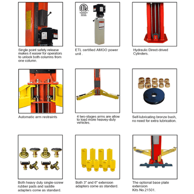 OH-15 features, arm restraints and direct-drive cylinders