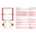 OHX-10H spec drawing with dimensions and clear floor