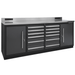 One drawer open on the Dragonfire Pro Series 7ft workbench, 12-drawer layout and heavy-duty slides (DFT-WB-12)