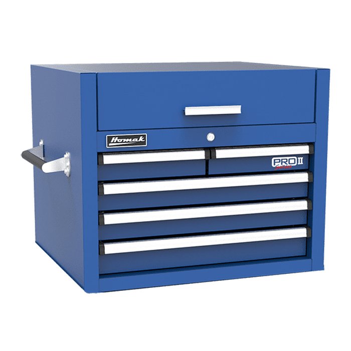 Homak 27" Pro II 5-Drawer Top Chest in Rally Sport Blue