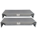 Pair of MSC-FORKSPACER steel adapter ramps for mobile column lifts.