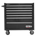Homak 36" Pro II 7-Drawer Roller Cabinet in Black