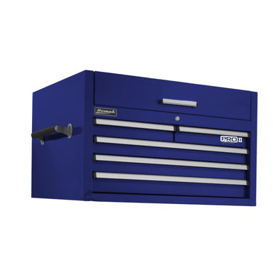 Blue 36-Inch Pro II 5-Drawer Top Chest by Homak