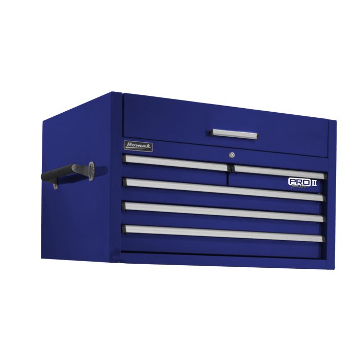 Blue 36-Inch Pro II 5-Drawer Top Chest by Homak