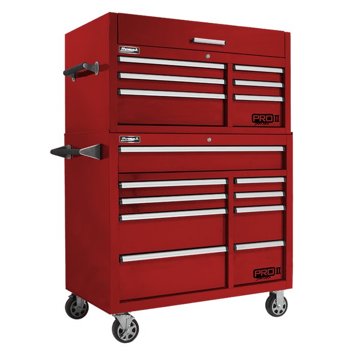 Homak 41-Inch Pro II Combo in Fury Red