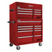 Homak 41-Inch Pro II Combo in Fury Red