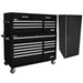 Homak 54" Pro II Combo Side Locker Bundle in Midnight Black