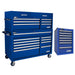 Homak 54" Pro II Combo Side Cabinet Bundle in Rally Sport Blue