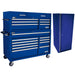 Homak 54" Pro II Combo Side Locker Bundle in Rally Sport Blue