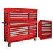 Homak 54" Pro II Combo Side Cabinet Bundle in Fury Red