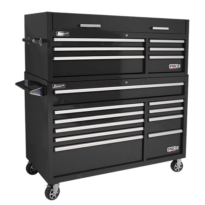 Homak 54-Inch Pro II Combo in Midnight Black