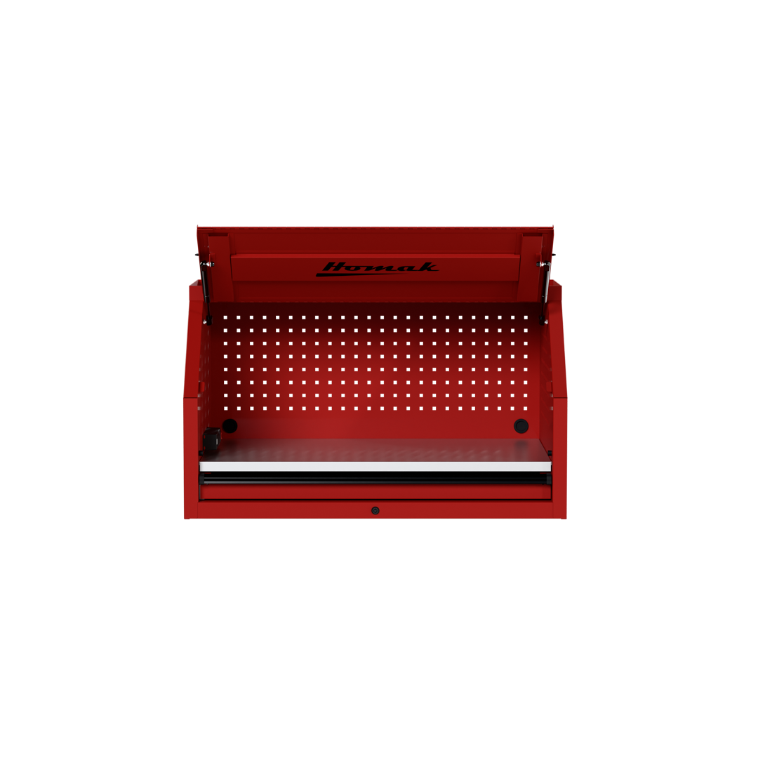 Homak 41 inch RS Pro Top Hutch in Fury Red