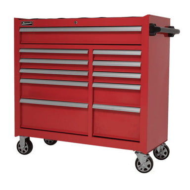 Homak 41" SI Roller Cabinet - Entry-Point Industrial Roller in Fury Red