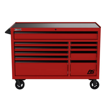 Homak 54" RS Pro 10-Drawer Rolling Cabinet in Fury Red