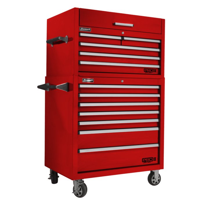 Homak 36-Inch Pro II Combo in Fury Red