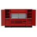 Homak 120" RS Pro CTS Combo in Fury Red with Toolboard Backsplash