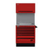 Homak 36" CTS Combo in Fury Red with Solid Backsplash