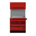 Homak 41" CTS Combo in Fury Red with Solid Backsplash