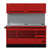 Homak 72" CTS Combo in Fury Red with Solid Backsplash