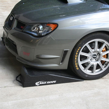 Subaru front wheel driven up onto a Race Ramps RR-30