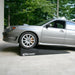 Subaru driven up onto Race Ramps 80 inch combo ramps
