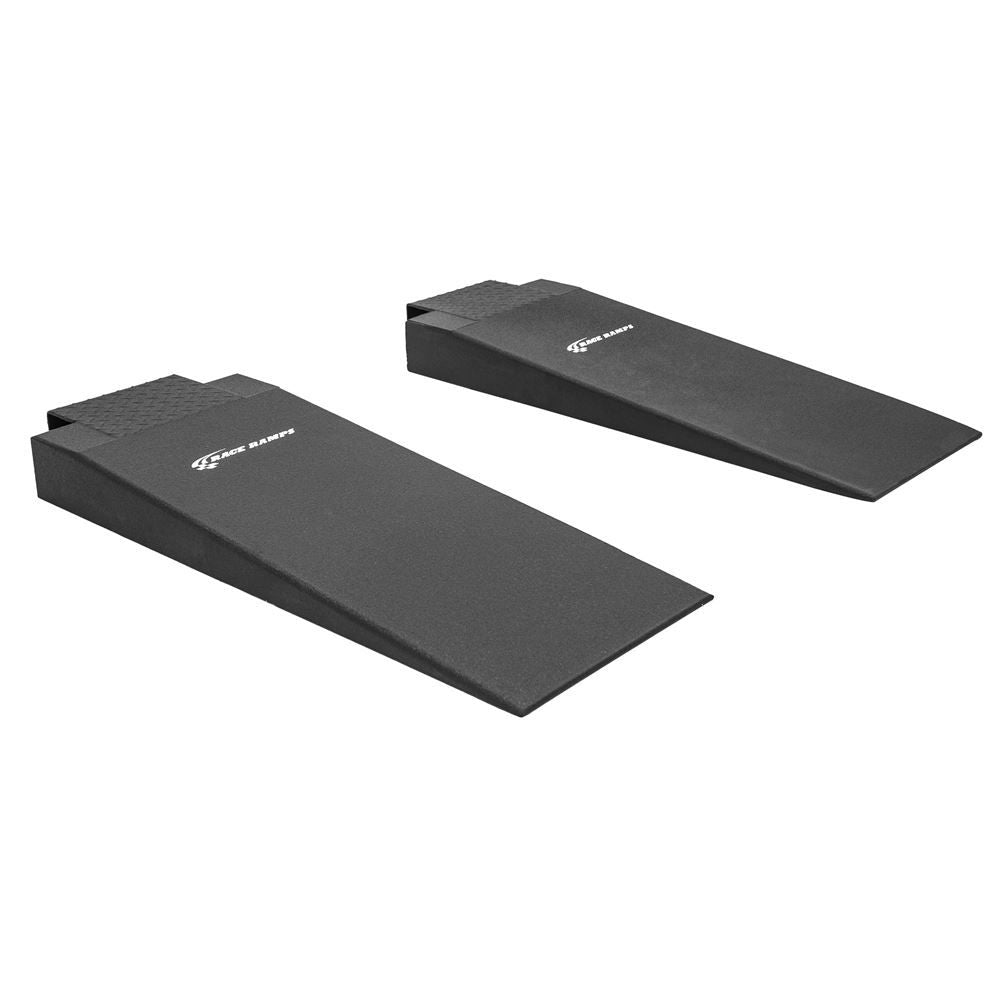 Race Ramps extra wide hook nose rack ramps shown from the front