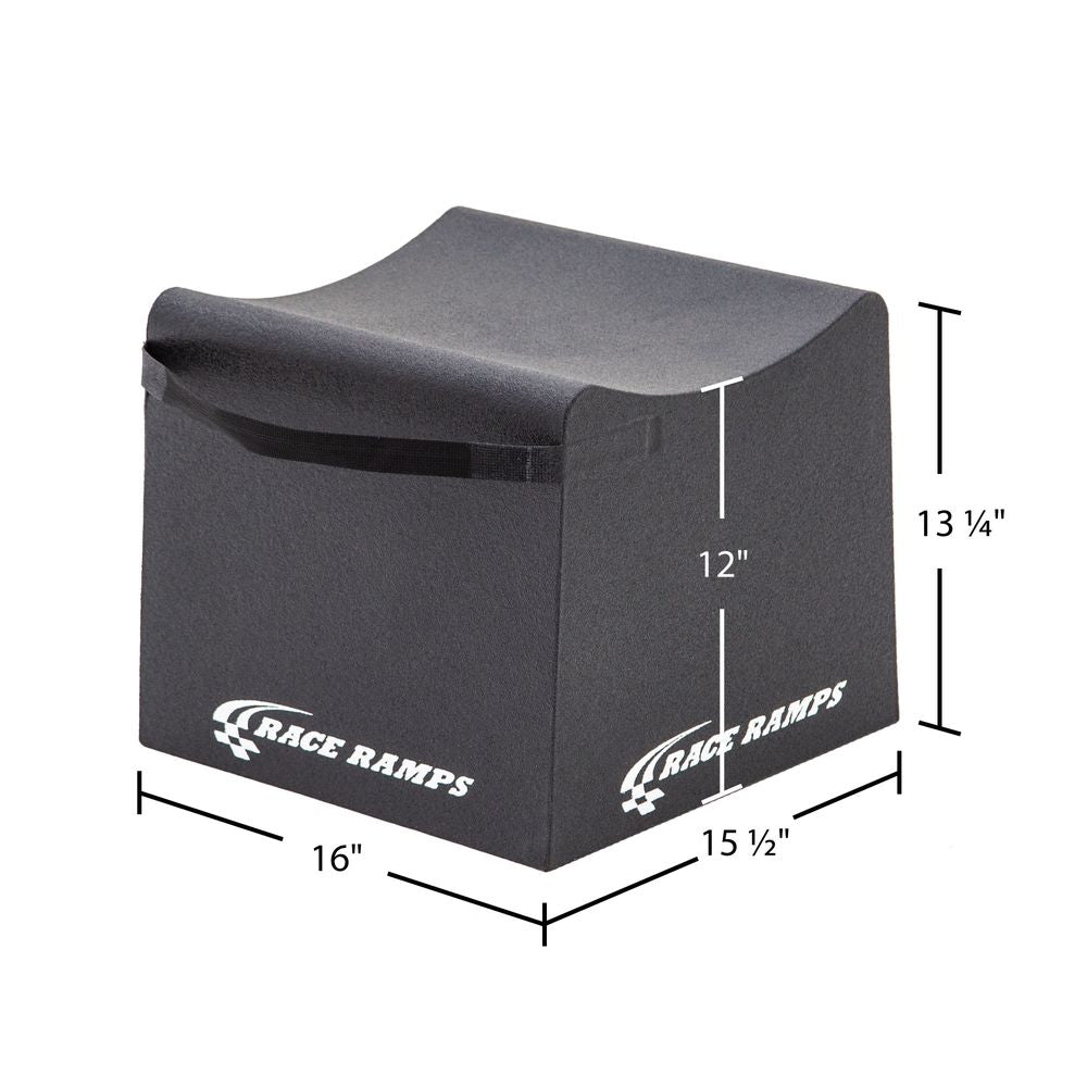 Race Ramps supercar wheel crib dimensions, 16 inches wide with a 12 inch lift