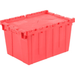 Red tote with top closed for the Auxx-Lift Motorized Garage Storage Platform