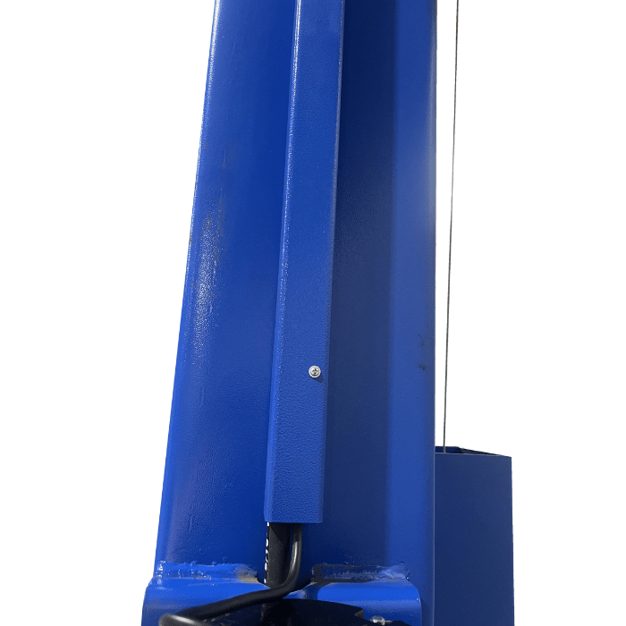Reinforced column with wiring channel on TP12KSC-DX clear-floor lift