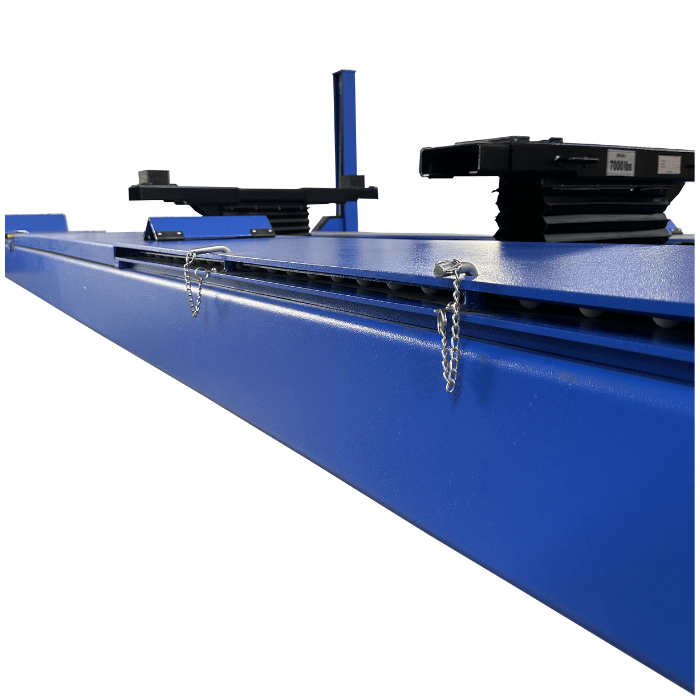 Runway platform of iDEAL FP14KAC-X alignment lift with chains