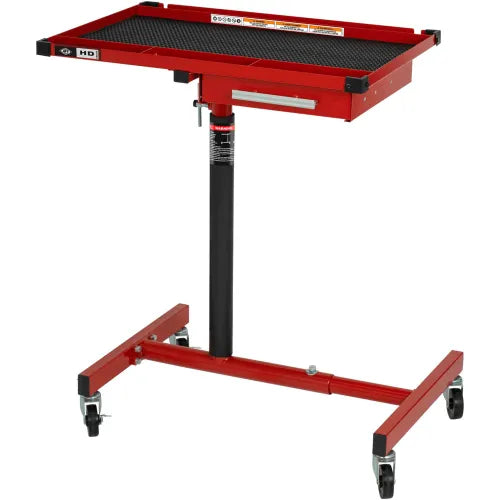 American Forge & Foundry® Under Hood Mobile Work Table, 1 Drawer, 32-3/4"W x 20-3/8"D, Red