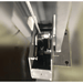 Safety latch and cable routing at the base of the 4H150 Katool 4-post car lift