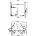 Showing dimensions of the Katool KT-H120D 12,000lbs Two Post Car Lift